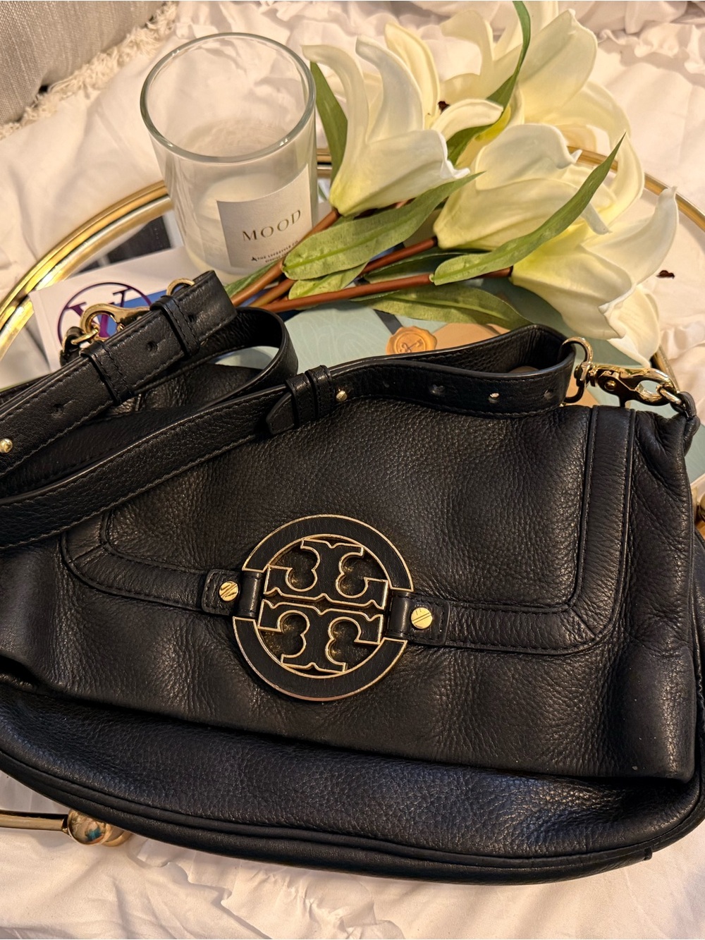 Tory Burch Leather Amanda Classic Hobo